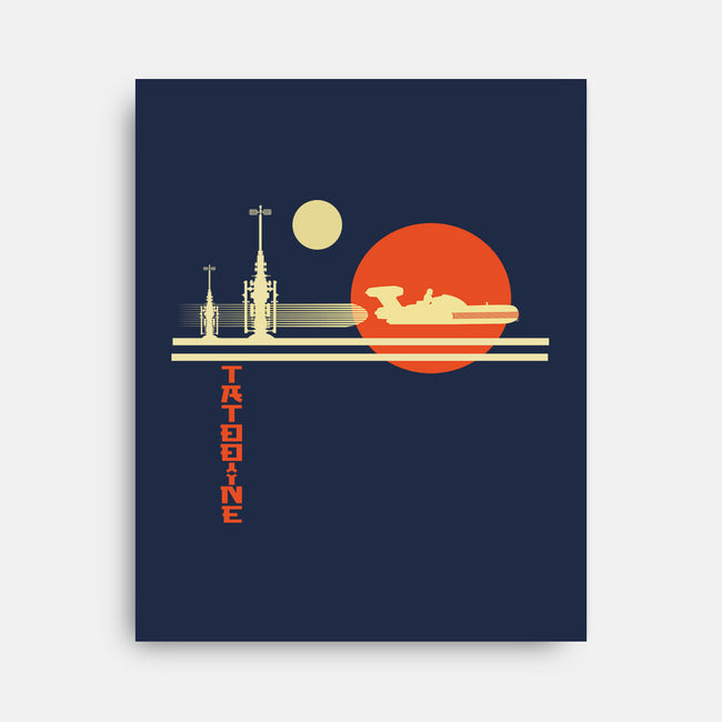A Night On Tatooine-None-Stretched-Canvas-palmstreet