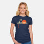 A Night On Tatooine-Womens-Fitted-Tee-palmstreet