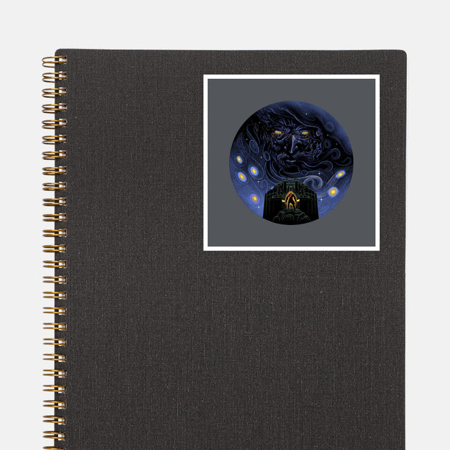 War Of Gods Starry Night-None-Glossy-Sticker-Astrobot Invention