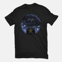War Of Gods Starry Night-Womens-Fitted-Tee-Astrobot Invention