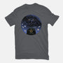 War Of Gods Starry Night-Womens-Fitted-Tee-Astrobot Invention