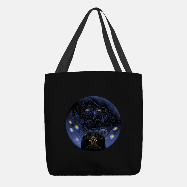 War Of Gods Starry Night-None-Basic Tote-Bag-Astrobot Invention