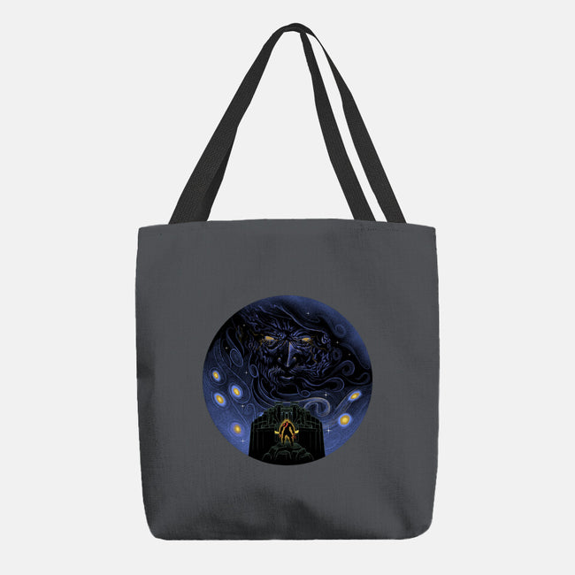 War Of Gods Starry Night-None-Basic Tote-Bag-Astrobot Invention