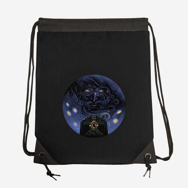 War Of Gods Starry Night-None-Drawstring-Bag-Astrobot Invention