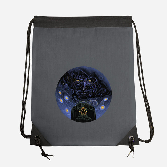 War Of Gods Starry Night-None-Drawstring-Bag-Astrobot Invention