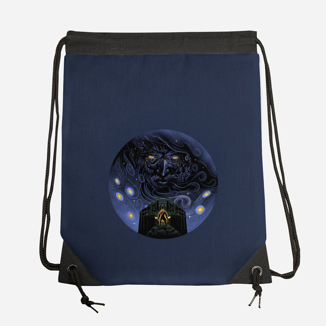 War Of Gods Starry Night-None-Drawstring-Bag-Astrobot Invention