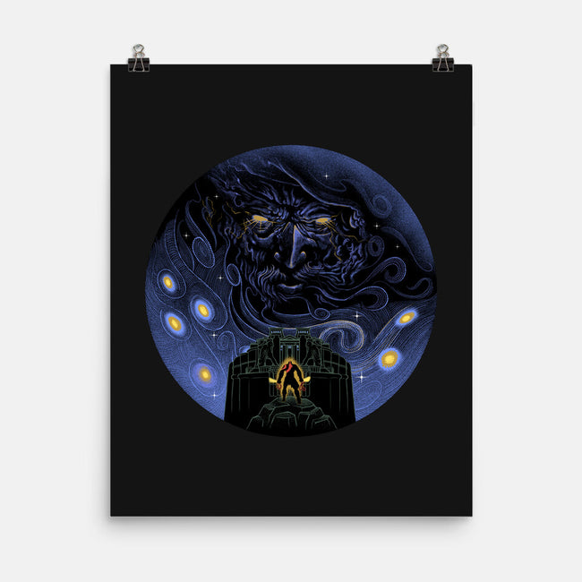 War Of Gods Starry Night-None-Matte-Poster-Astrobot Invention