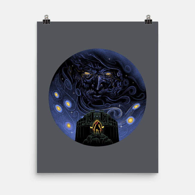 War Of Gods Starry Night-None-Matte-Poster-Astrobot Invention