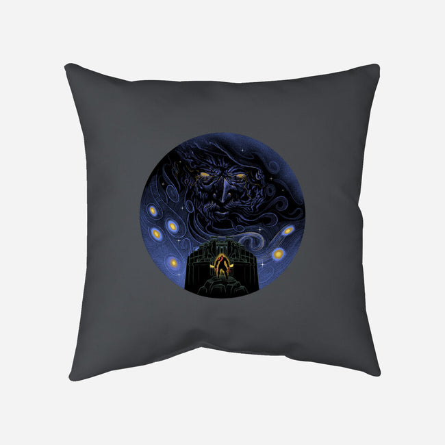 War Of Gods Starry Night-None-Removable Cover w Insert-Throw Pillow-Astrobot Invention