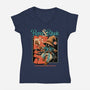 Mage's Guide-Womens-V-Neck-Tee-Hafaell