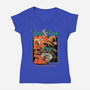 Mage's Guide-Womens-V-Neck-Tee-Hafaell