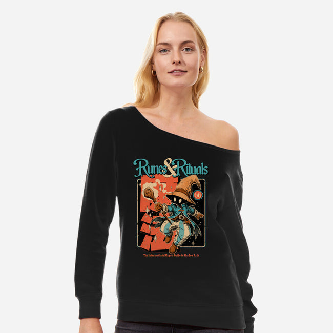 Mage's Guide-Womens-Off Shoulder-Sweatshirt-Hafaell