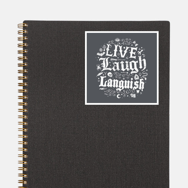 Live Laugh Languish-None-Glossy-Sticker-Nemons