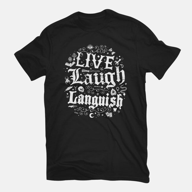 Live Laugh Languish-Mens-Basic-Tee-Nemons