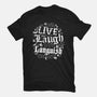 Live Laugh Languish-Womens-Fitted-Tee-Nemons