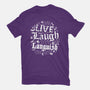 Live Laugh Languish-Womens-Fitted-Tee-Nemons