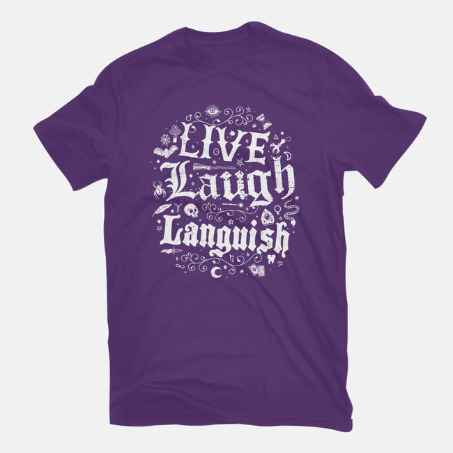 Live Laugh Languish-Womens-Basic-Tee-Nemons