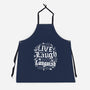 Live Laugh Languish-Unisex-Kitchen-Apron-Nemons