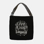 Live Laugh Languish-None-Adjustable Tote-Bag-Nemons