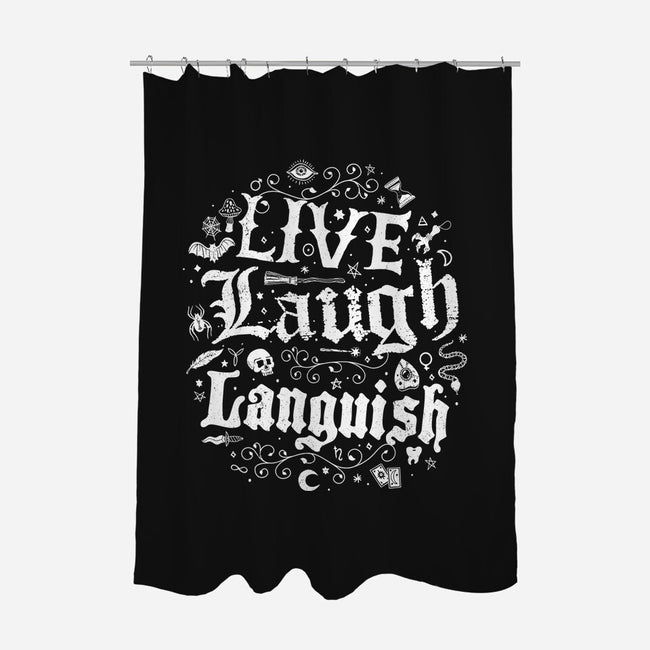 Live Laugh Languish-None-Polyester-Shower Curtain-Nemons