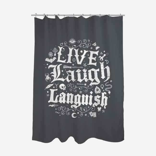 Live Laugh Languish-None-Polyester-Shower Curtain-Nemons