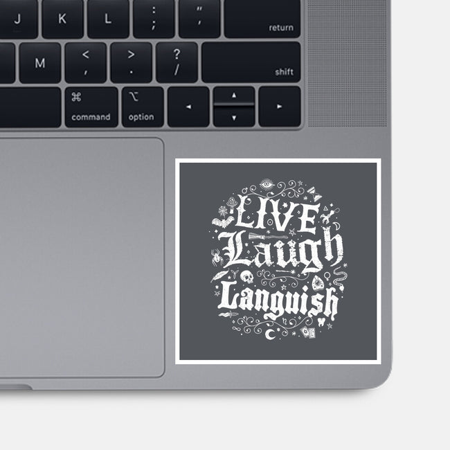 Live Laugh Languish-None-Glossy-Sticker-Nemons