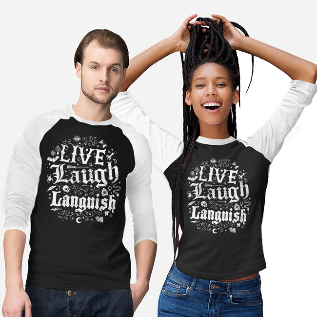 Live Laugh Languish-Unisex-Baseball-Tee-Nemons
