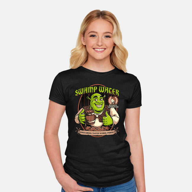 Green Ogre Drink-Womens-Fitted-Tee-Studio Mootant