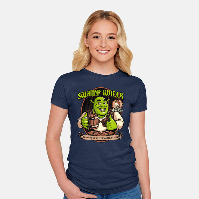 Green Ogre Drink-Womens-Fitted-Tee-Studio Mootant