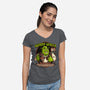 Green Ogre Drink-Womens-V-Neck-Tee-Studio Mootant