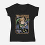 Vintage Game Music Elf-Womens-V-Neck-Tee-Studio Mootant