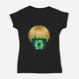 Guy Lantern-Womens-V-Neck-Tee-rocketman_art