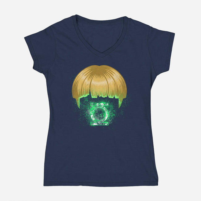 Guy Lantern-Womens-V-Neck-Tee-rocketman_art