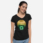 Guy Lantern-Womens-V-Neck-Tee-rocketman_art