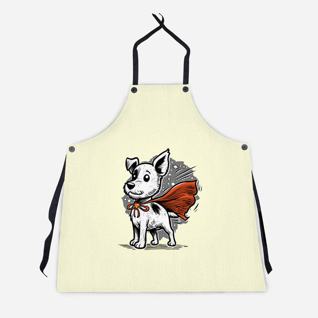The Super Dog-Unisex-Kitchen-Apron-palmstreet