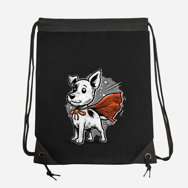 The Super Dog-None-Drawstring-Bag-palmstreet