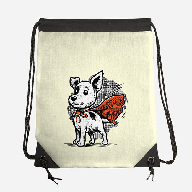 The Super Dog-None-Drawstring-Bag-palmstreet