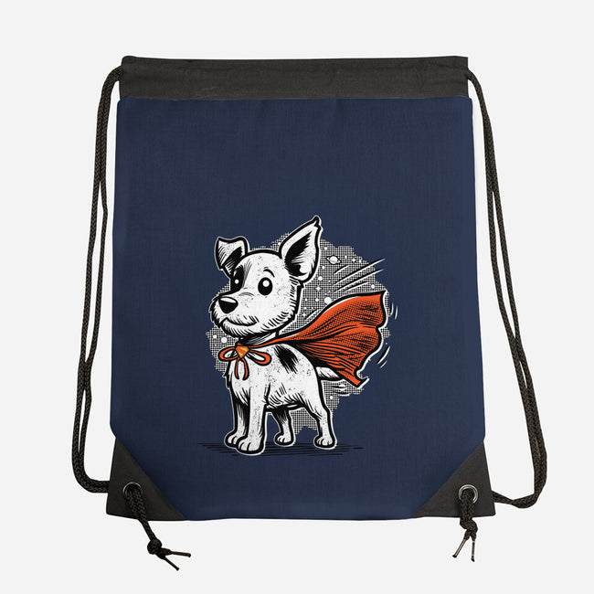 The Super Dog-None-Drawstring-Bag-palmstreet