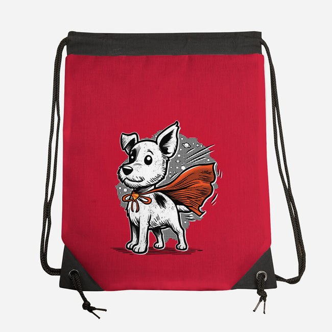 The Super Dog-None-Drawstring-Bag-palmstreet