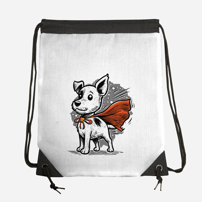The Super Dog-None-Drawstring-Bag-palmstreet
