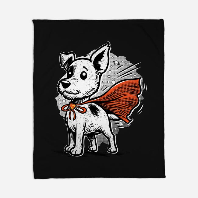 The Super Dog-None-Fleece-Blanket-palmstreet
