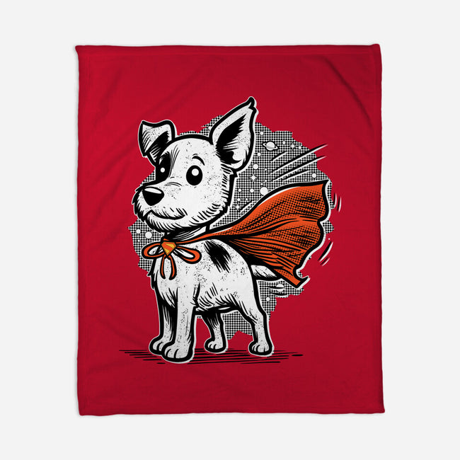 The Super Dog-None-Fleece-Blanket-palmstreet