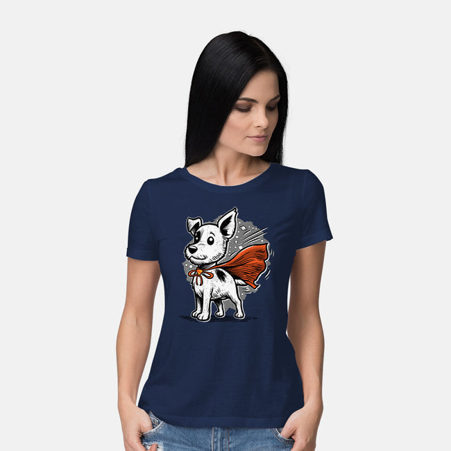 The Super Dog-Womens-Basic-Tee-palmstreet