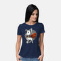 The Super Dog-Womens-Basic-Tee-palmstreet