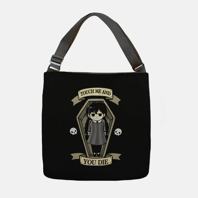 Touch Me And You Die-None-Adjustable Tote-Bag-Vallina84