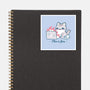 This Is Fine Cat Working-None-Glossy-Sticker-xMorfina