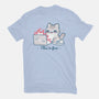 This Is Fine Cat Working-Womens-Fitted-Tee-xMorfina
