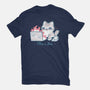 This Is Fine Cat Working-Womens-Fitted-Tee-xMorfina