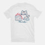 This Is Fine Cat Working-Unisex-Basic-Tee-xMorfina