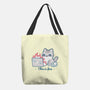 This Is Fine Cat Working-None-Basic Tote-Bag-xMorfina